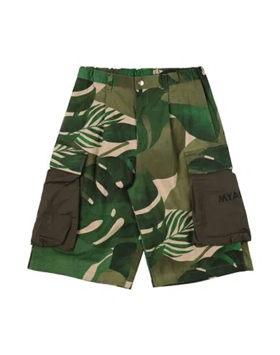 Myar Babies'  Toddler Boy Shorts & Bermuda Shorts Military Green Size 6 Cotton, Elastane In Multi