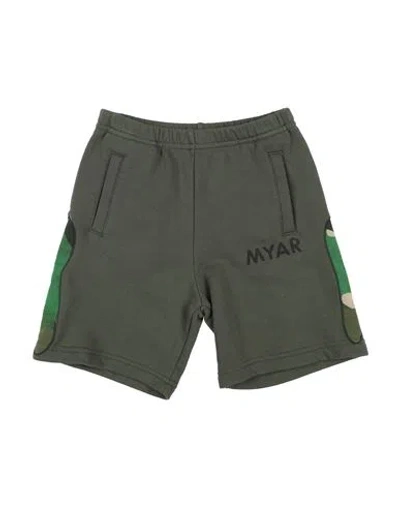 Myar Babies'  Toddler Boy Shorts & Bermuda Shorts Military Green Size 6 Cotton, Elastane In Gray