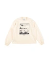 Myar Toddler Boy Sweatshirt Cream Size 6 Cotton, Elastane In White