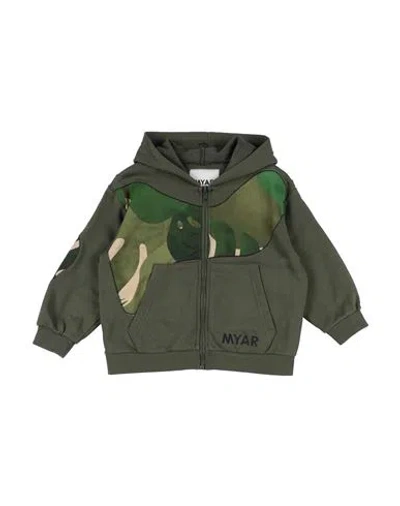 Myar Babies'  Toddler Boy Sweatshirt Military Green Size 4 Cotton