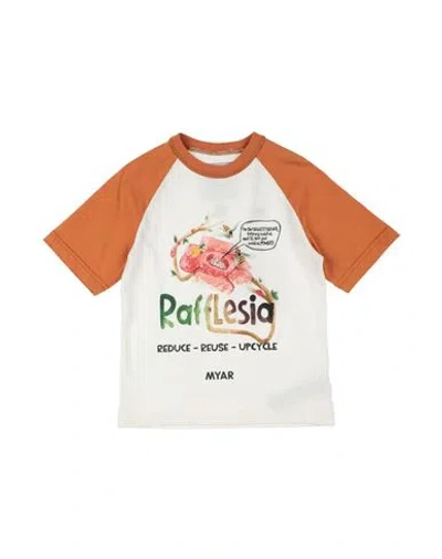 Myar Babies'  Toddler Boy T-shirt Rust Size 6 Cotton, Linen In Red