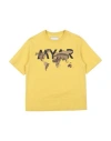 Myar Toddler Boy T-shirt Yellow Size 6 Cotton In Yellow