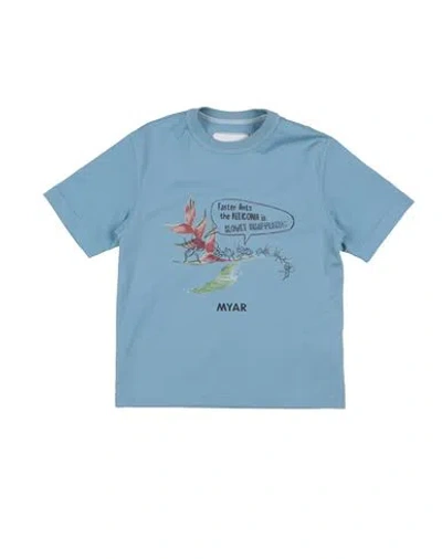 Myar Babies'  Toddler Boy T-shirt Light Blue Size 6 Cotton