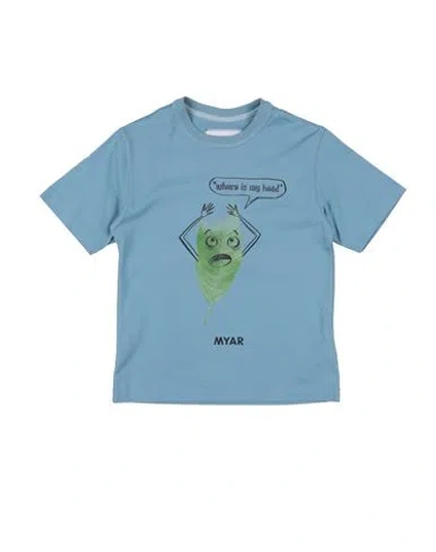Myar Babies'  Toddler Boy T-shirt Light Blue Size 6 Cotton