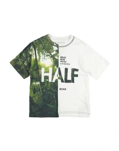 Myar Babies'  Toddler Boy T-shirt Off White Size 4 Cotton, Linen