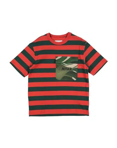 Myar Babies'  Toddler Boy T-shirt Red Size 4 Cotton In Multi