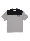 Myar Two-tone Cotton T-shirt In Gray