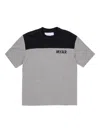 Myar Two-tone Cotton T-shirt In Gray