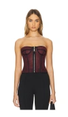 Mybestfriends Palmer Bustier In Cherry