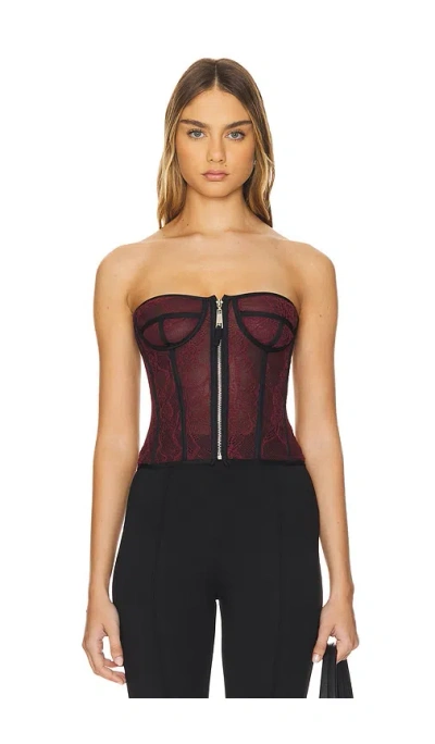 Mybestfriends Palmer Bustier In Cherry