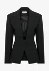 Mybestfriends Venita Single-breasted Blazer In Black