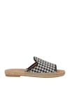 Mychalom Woman Espadrilles Black Size 9 Textile Fibers