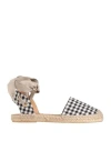Mychalom Woman Espadrilles Black Size 8 Textile Fibers In Black