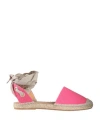 MYCHALOM MYCHALOM WOMAN ESPADRILLES FUCHSIA SIZE 8 TEXTILE FIBERS