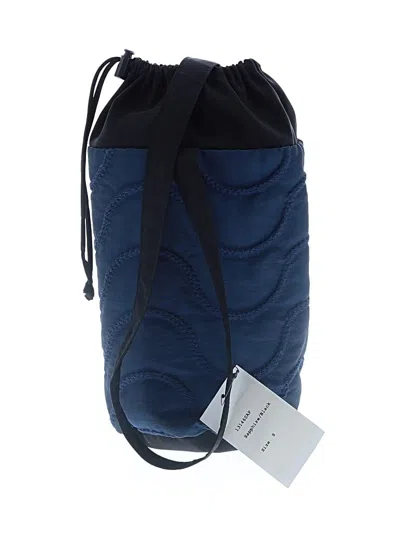 Pre-owned Mycra Pac Bucket Bag In Blue