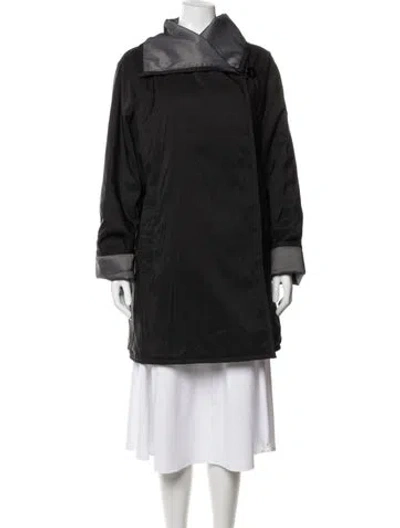 Pre-owned Mycra Pac Coat In Black