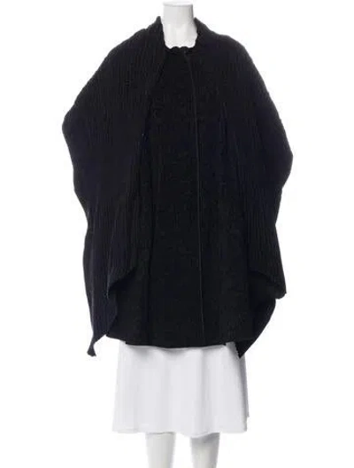 Pre-owned Mycra Pac Coat In Black