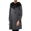 Mycra Pac Donatella Reversible Hooded Raincoat In Black