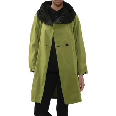 Mycra Pac Donatella Reversible Hooded Raincoat In Grass / Black