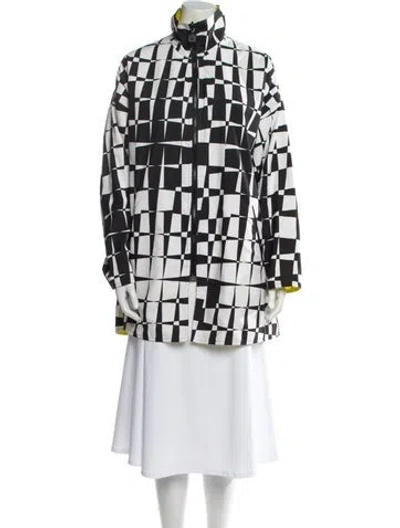 Pre-owned Mycra Pac Nylon Printed Jacket In Black