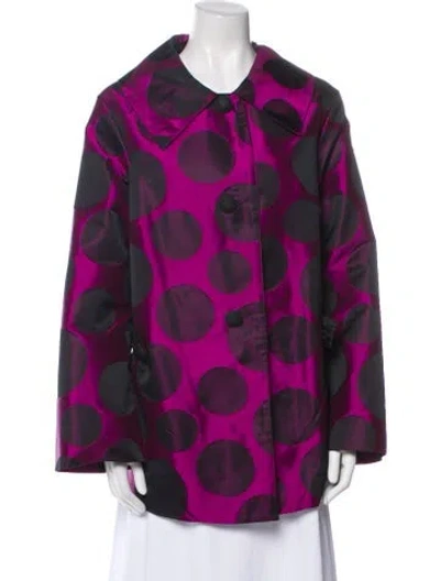 Pre-owned Mycra Pac Printed Jacket In Purple