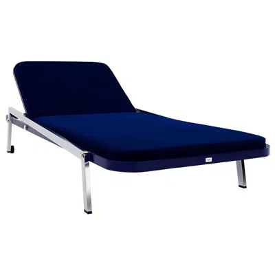 Pre-owned Myface Luxury Outdoor Sunbed – Blue Performance Fabric And Metal Frame