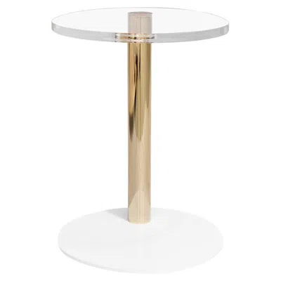 Pre-owned Myface Outdoor Side Table – Gold-plated Stainless Steel Design