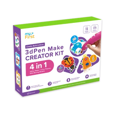 Myfirst 3dpen Make Creator Kit Filaments For Kids (red) In Multi