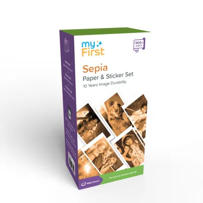 Myfirst Sepia Thermal Paper & Sticker Pack For Camera Insta 20 In Multi
