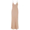 Mykaftan Women's Brown / Gold / Neutrals Slip Dress In Golden Color In Brown/gold