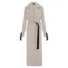 Mykaftan Women's Gold / Neutrals Trench Coat In Gold In Gold