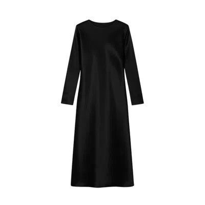 Mykaftan Women's Long Sleeve Dress In Black