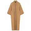 Mykaftan Women's Shiny Kimono In Gold In Gold