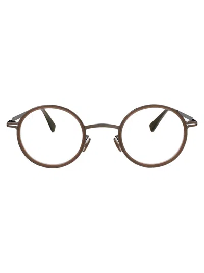 Mykita A13 Shiny Graphite/taupe Acetate Glasses In Brown