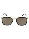 Mykita A15 Glossy Gold/black Brilliantgrey Solid Steel Sunglasses