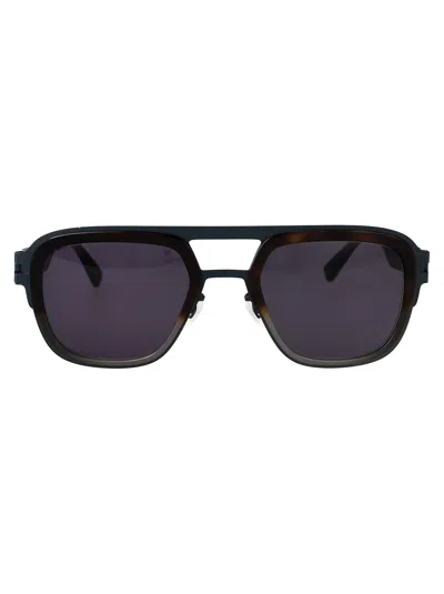 Mykita Acetate Indigo Sunglasses In Black