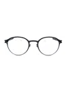 Mykita Adebar Round Frame Glasses In Blackberry