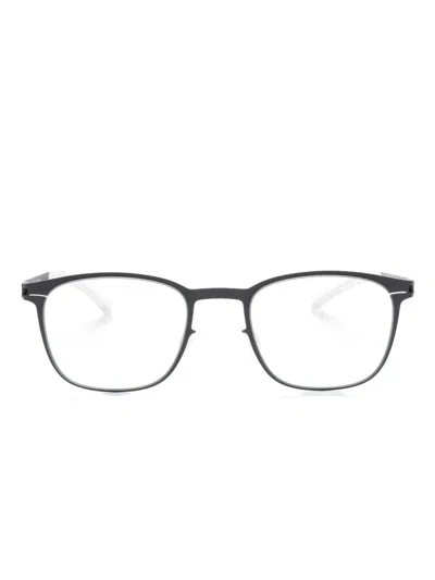 Mykita Aiden Square-frame Glasses In Silver