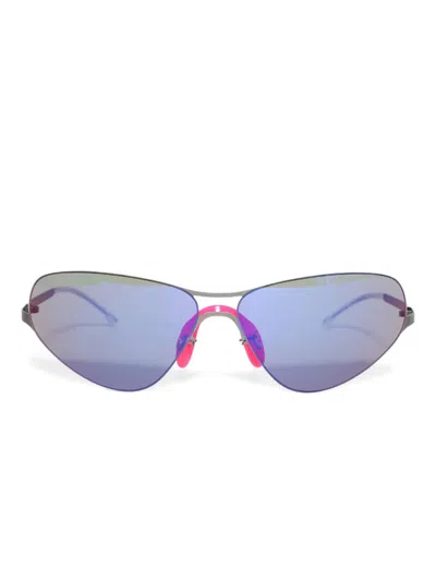 Mykita Alpine Geometric-frame Sunglasses In Brown