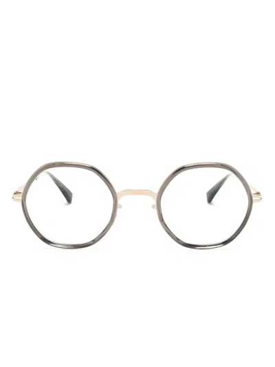 Mykita Alya Round-frame Glasses In Gray