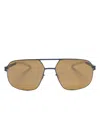 Mykita Angus Pilot-frame Sunglasses In Grey