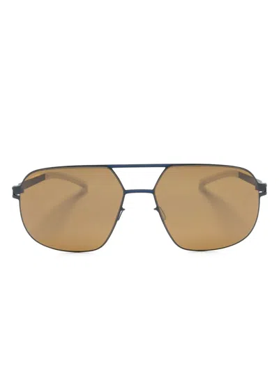 Mykita Angus Pilot-frame Sunglasses In Grey
