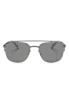 Mykita Arlo Pilot-frame Sunglasses In Black