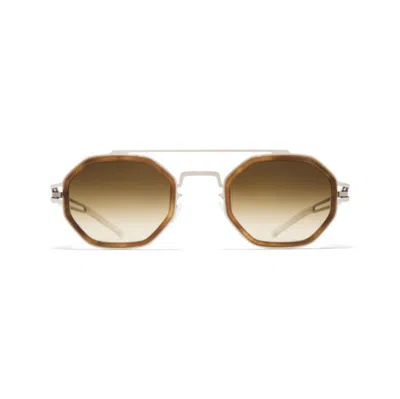 Mykita Arturo370 A92 Shiny Silver Ga In Brown