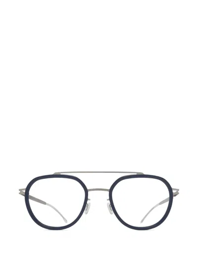 Mykita Aspen 612 Round Glasses In Blue