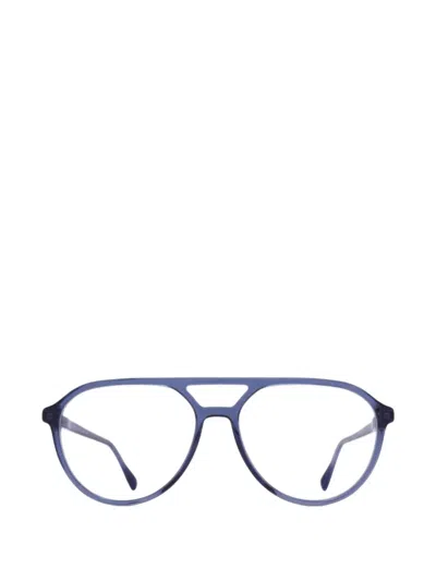 Mykita Atine Pilot-frame Glasses In Blue