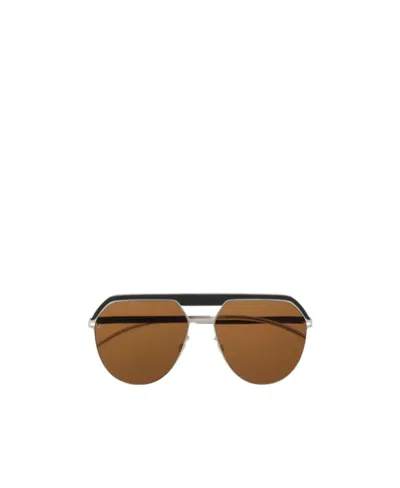 Mykita Aviator-frame Sunglasses In Brown