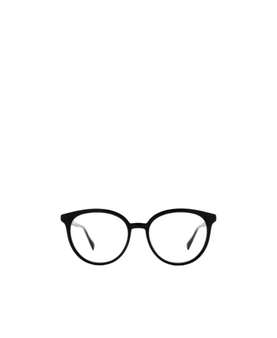 Mykita Ayan Round Frame Glasses In Black