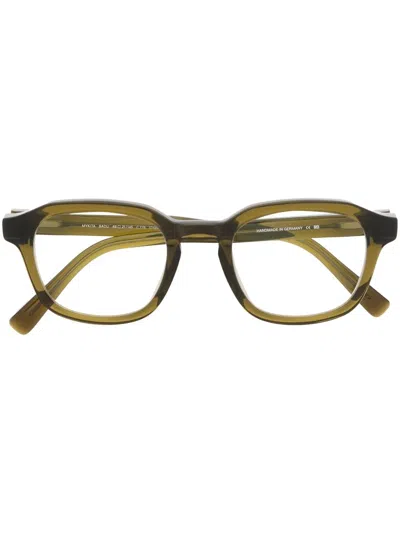 Mykita Badu Brille Mit Eckigem Gestell In Green