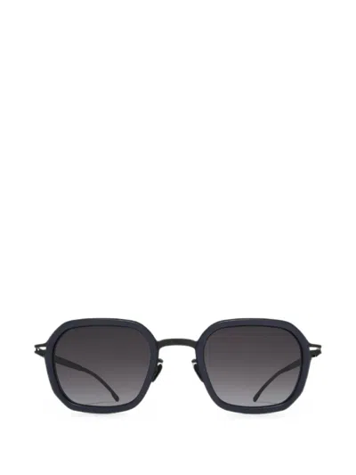 Mykita Beam Geometric-frame Sunglasses In Blue